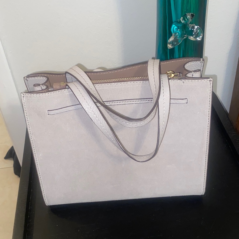 Kate Spade Taupe Satchel with Tassel Detail - Picture 4 of 5